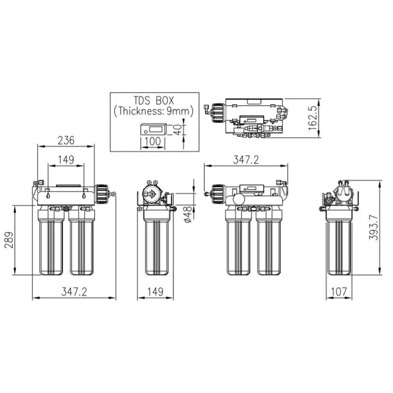 Pure 100 RO System (380Litres/day)