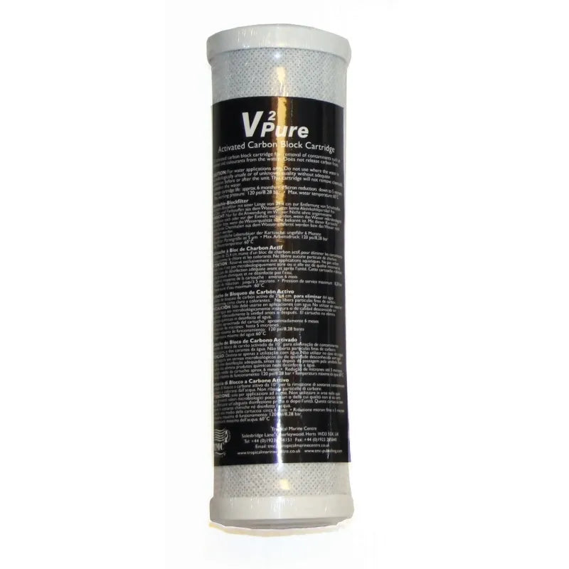 Pure 10" Active Carbon Block Filter inc rubber gaskets