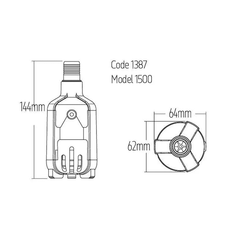 Reef Pump Compact 1500 DC Aquarium Pump EU