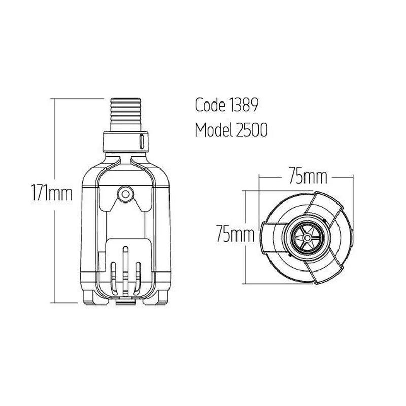 Reef Pump Compact 2500 DC Aquarium Pump