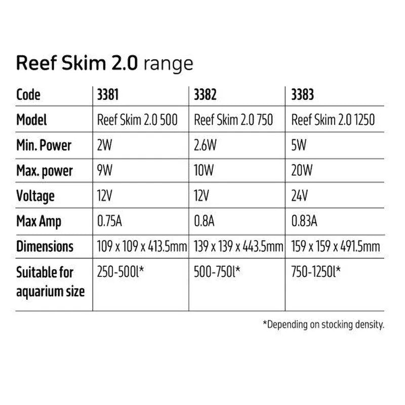 Reef Skim 2.0 750 DC Protein Skimmer EU
