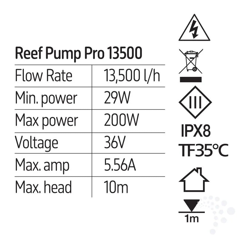 Reef Pump PRO 13500 DC Aquarium Pump